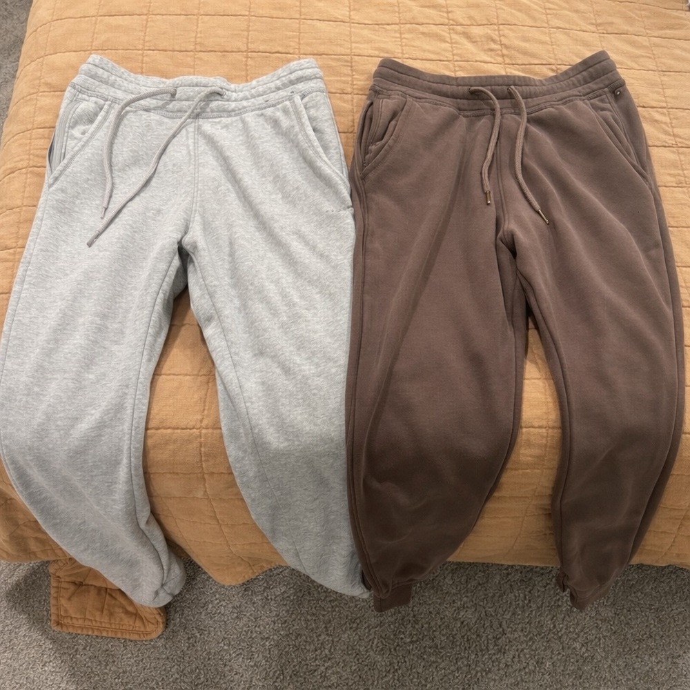 Hollister Gray and Brown Sweatpants